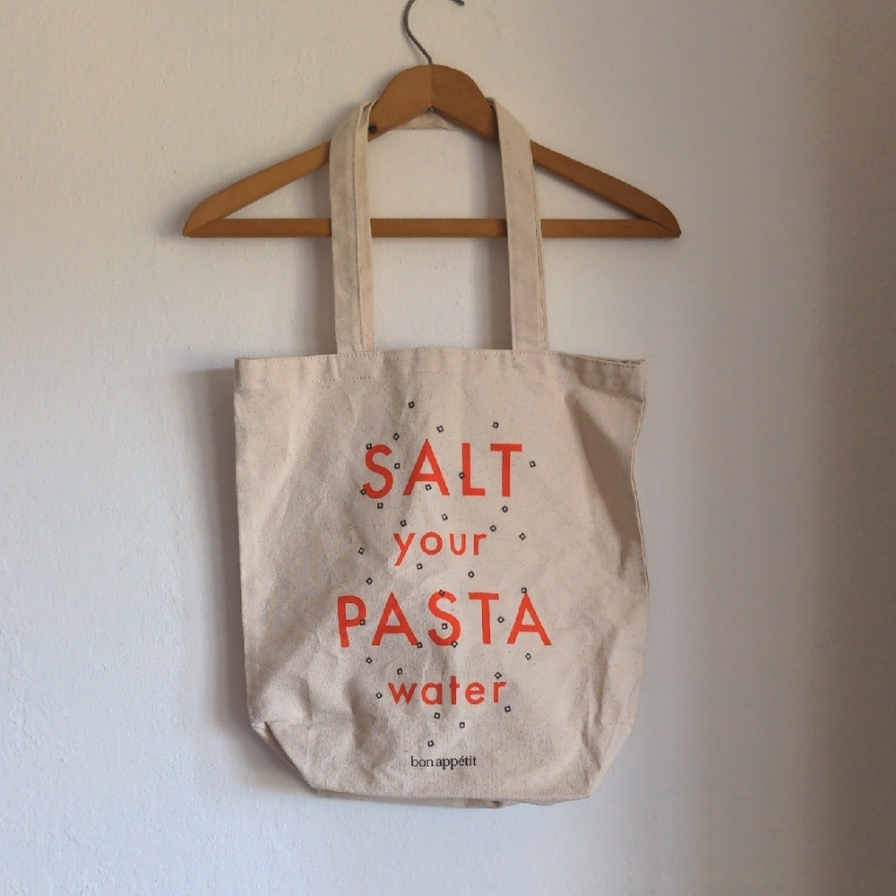 Bon Appetit Tote - Salt Your Pasta Water